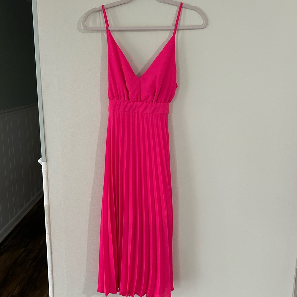 Pleated Pink Dress